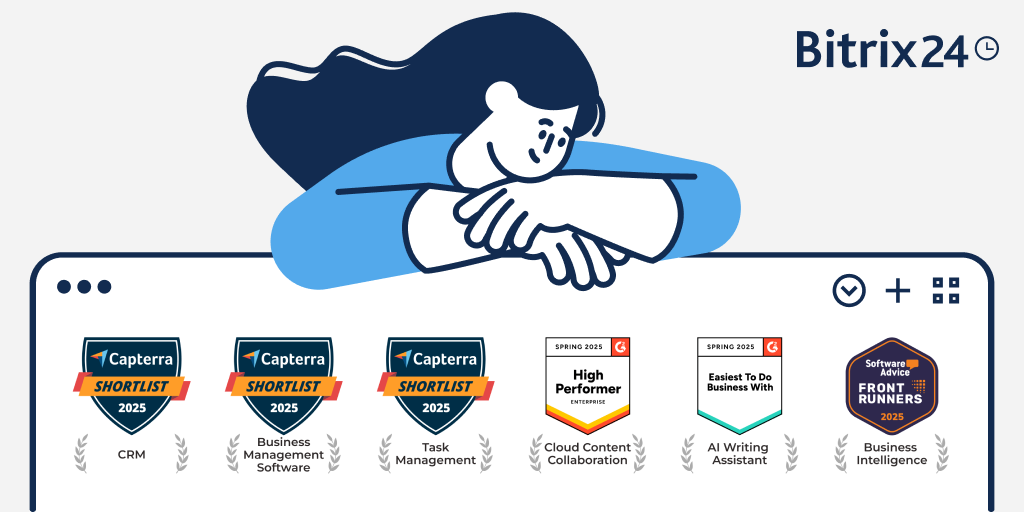 Bitrix24 zdobywa 6 prestiżowych nagród branżowych w 2025!