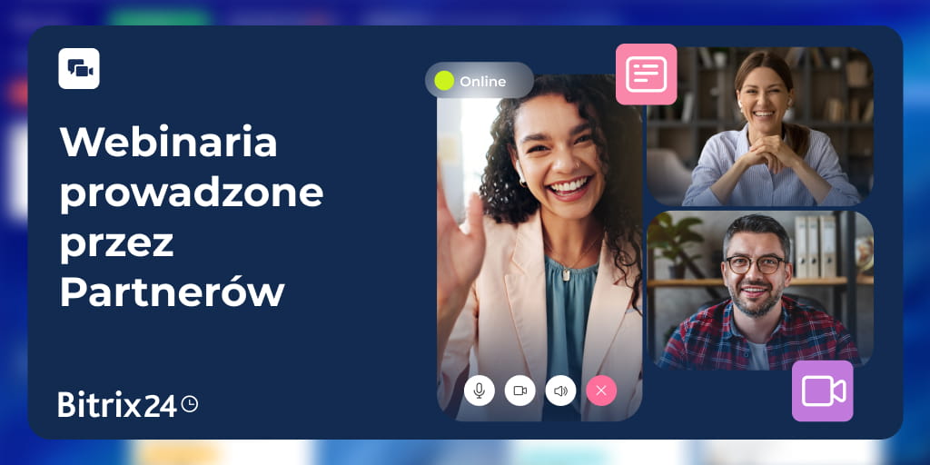 Webinaria prowadzone przez Partnerów Bitrix24 – sierpień 2026