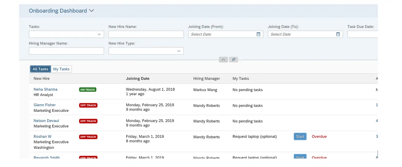 SAP SuccessFactors Onboarding