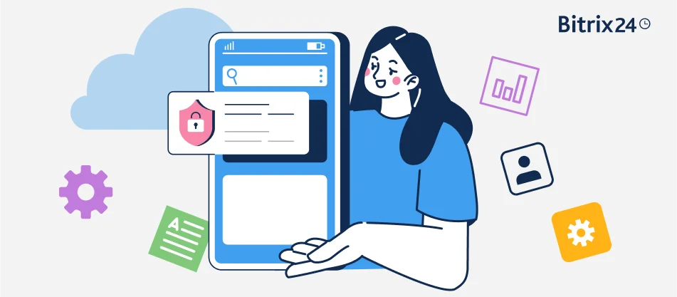 Chroń dane w aplikacji mobilnej Bitrix24