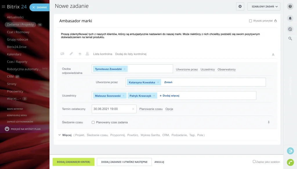 Zadania i Projekty Bitrix24 when to tasks.png
